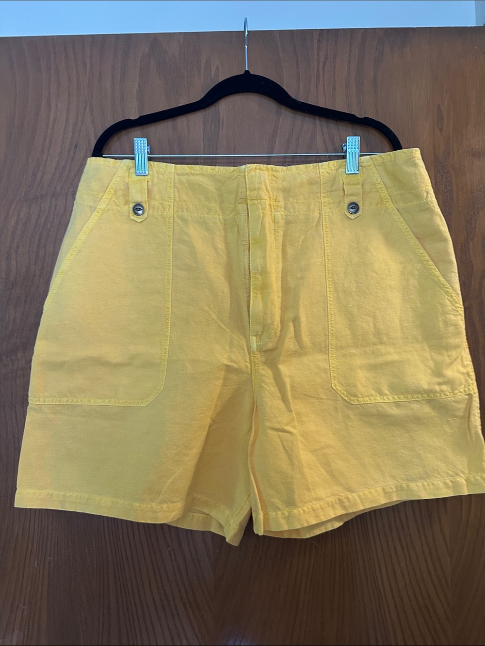 Sundance Bright Yellow Cotton Shorts